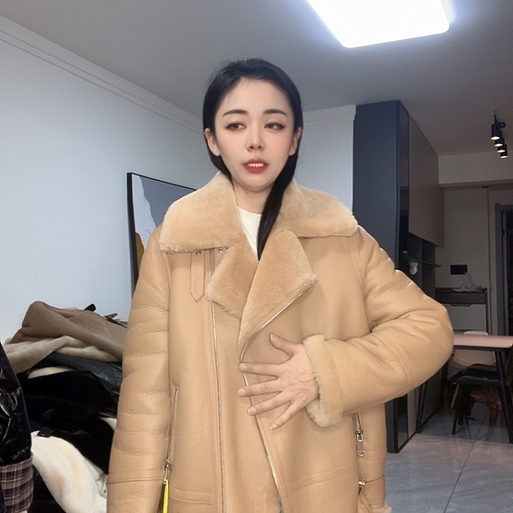 绵羊皮美丽奴皮毛一体XL135斤
