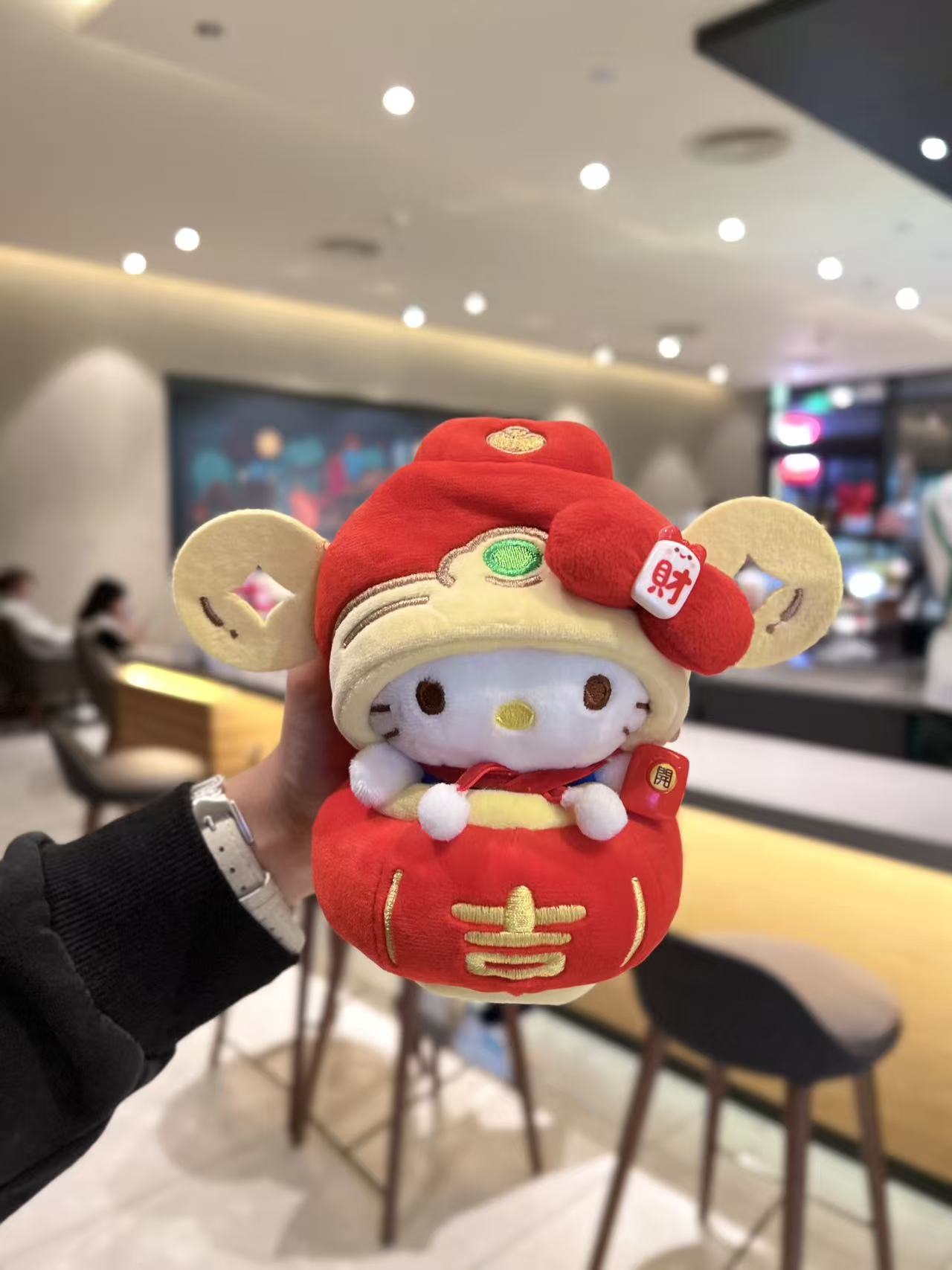 正版【小财神】kitty挂件情侣闺蜜款可爱包包挂件送礼必备