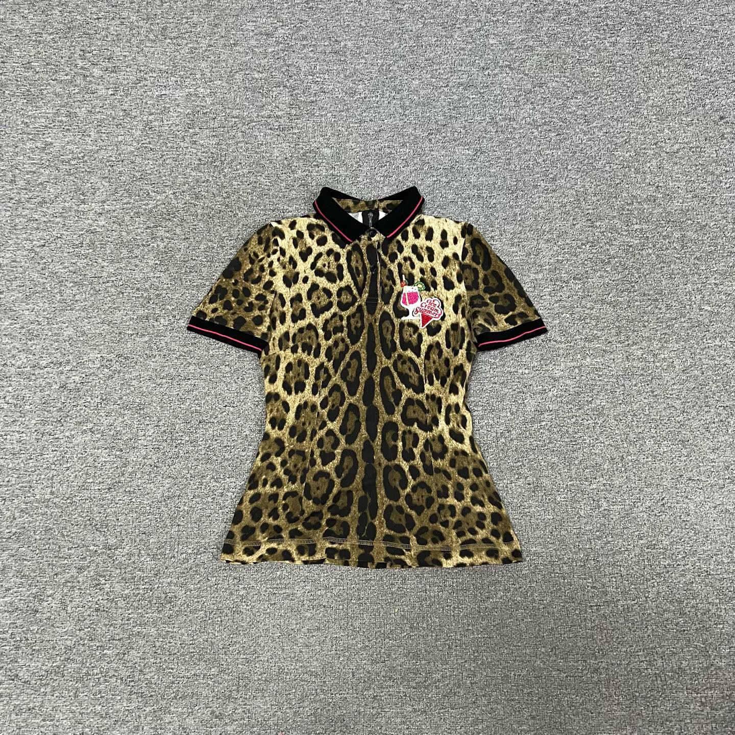 99新 AMIPARIS DG 豹纹 polo 短袖