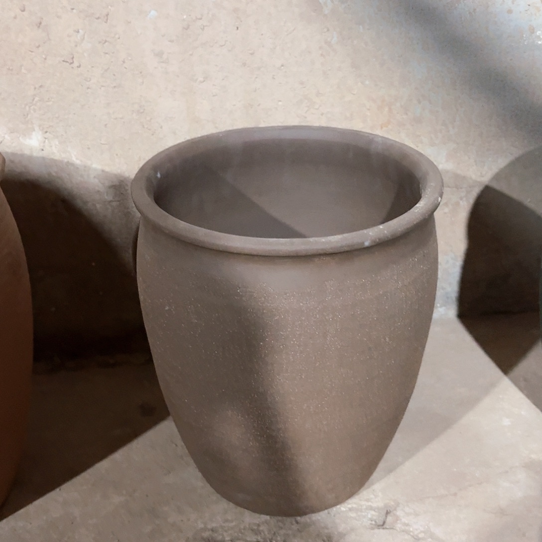 红陶花盆口27高31