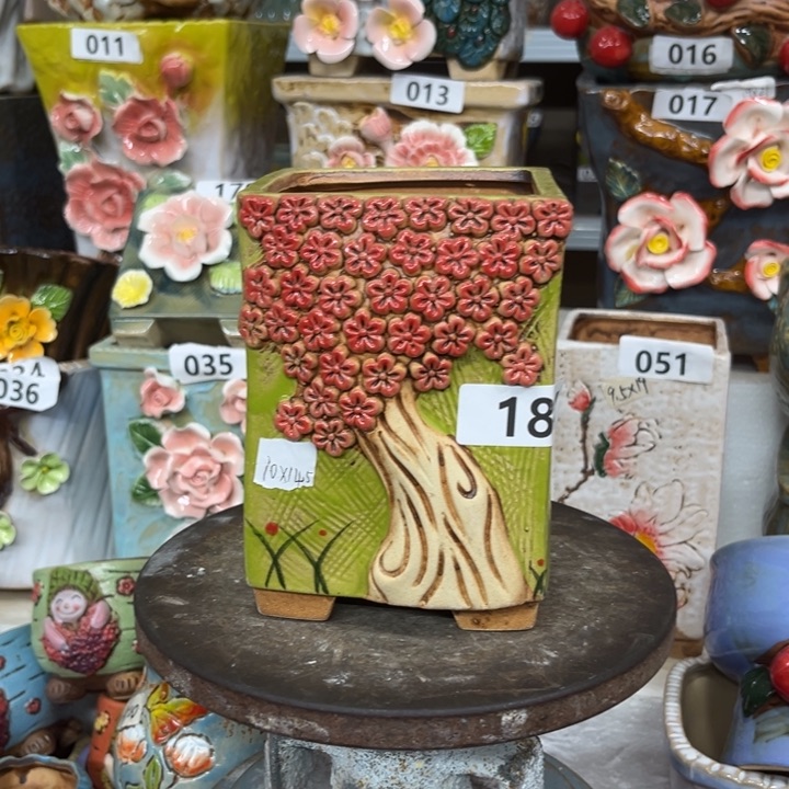 紫砂花盆粗陶材质多肉花盆