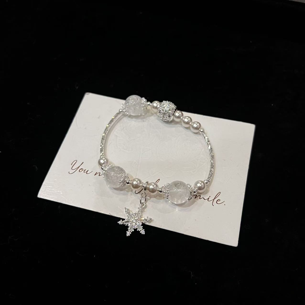 F878 「冬日恋雪」10mm白阿塞设计款手串 多样性发一