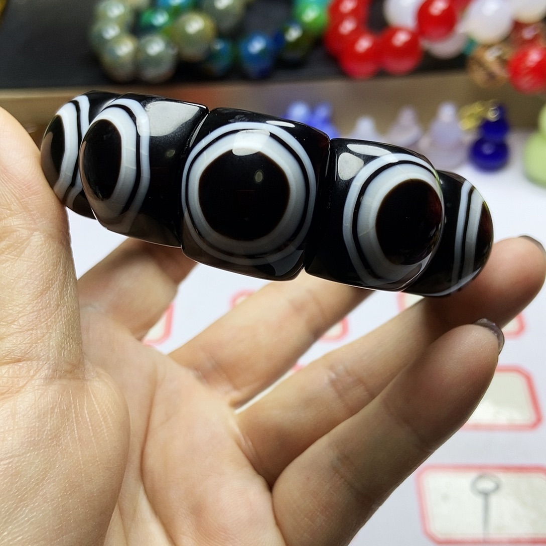 五***子玛瑙/玉髓未镶嵌手链