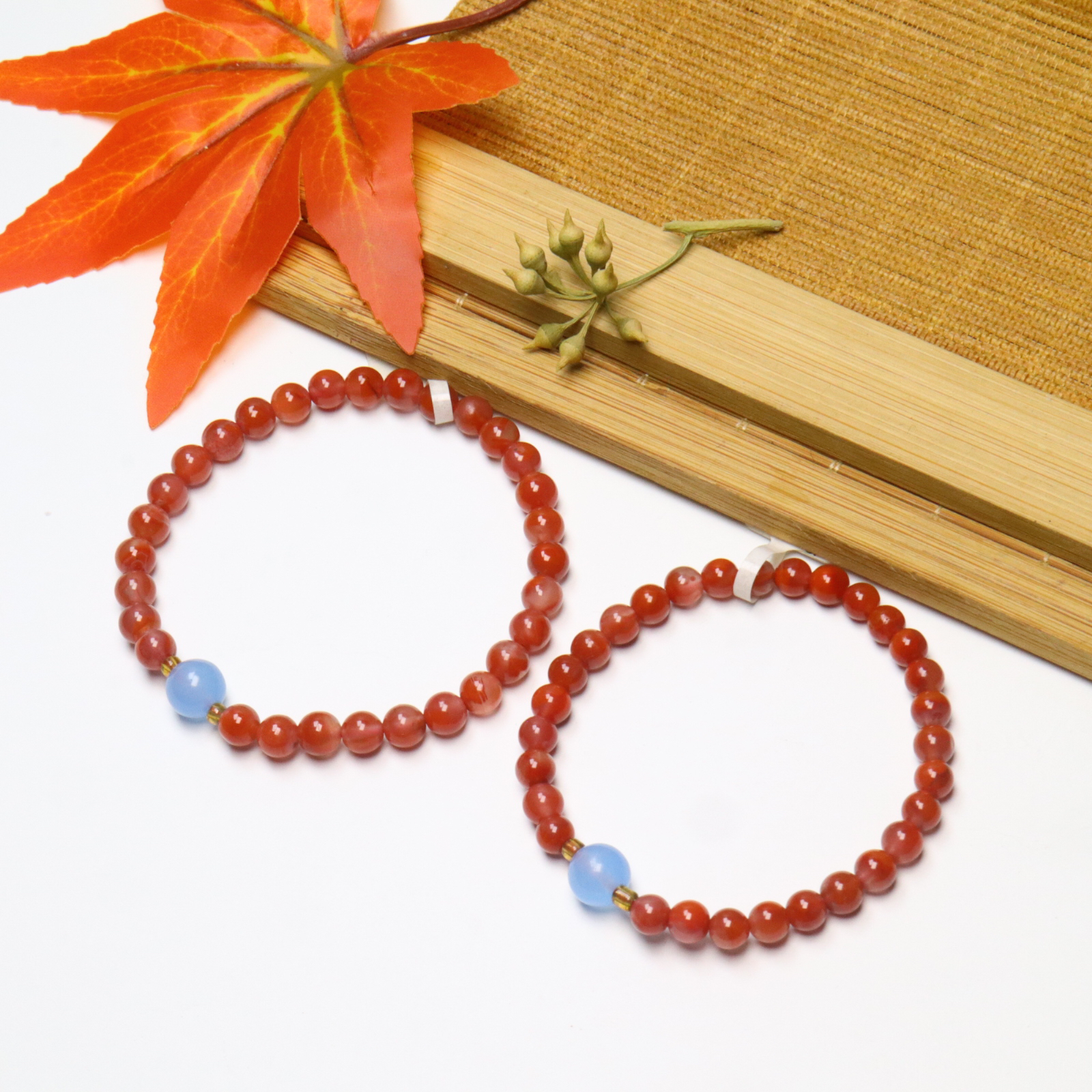 四川凉山瓦西老料紫云赤焰玫瑰冻手串5mm7～8克男女情侣款百搭