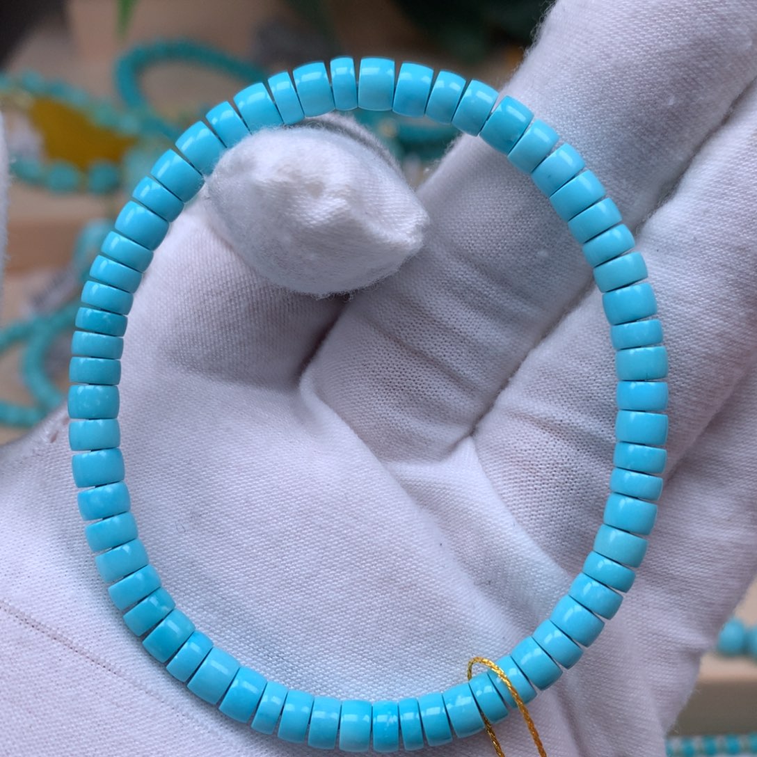 绿松石精品5直切未镶嵌