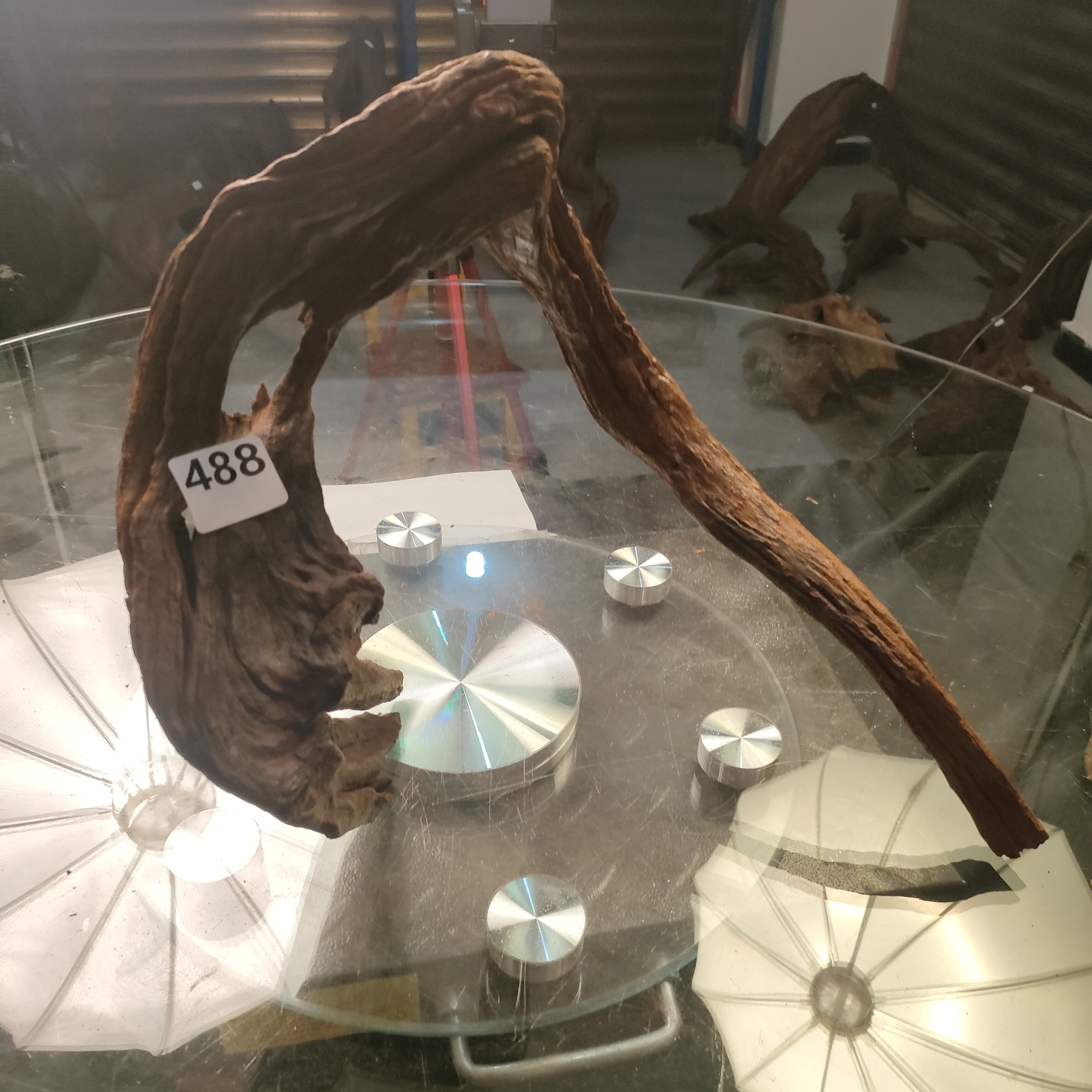 云南紫柚木沉木拱桥鱼缸造景木488