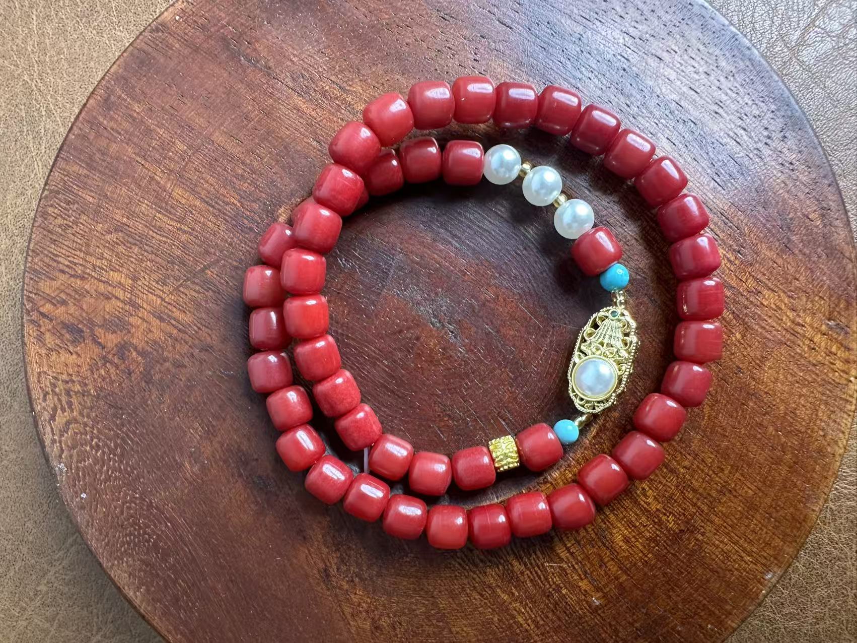 MTYC 063 红玉菩提老料双圈手串（无礼盒）