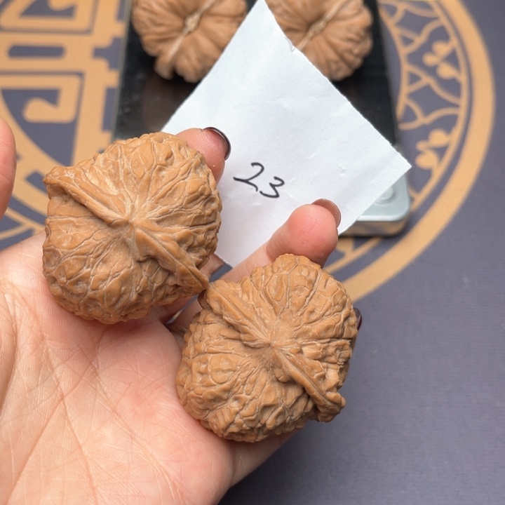 文玩核桃把件40南瓜墩 23号
