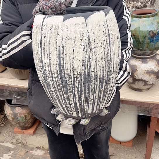 紫砂花盆高度30口径20