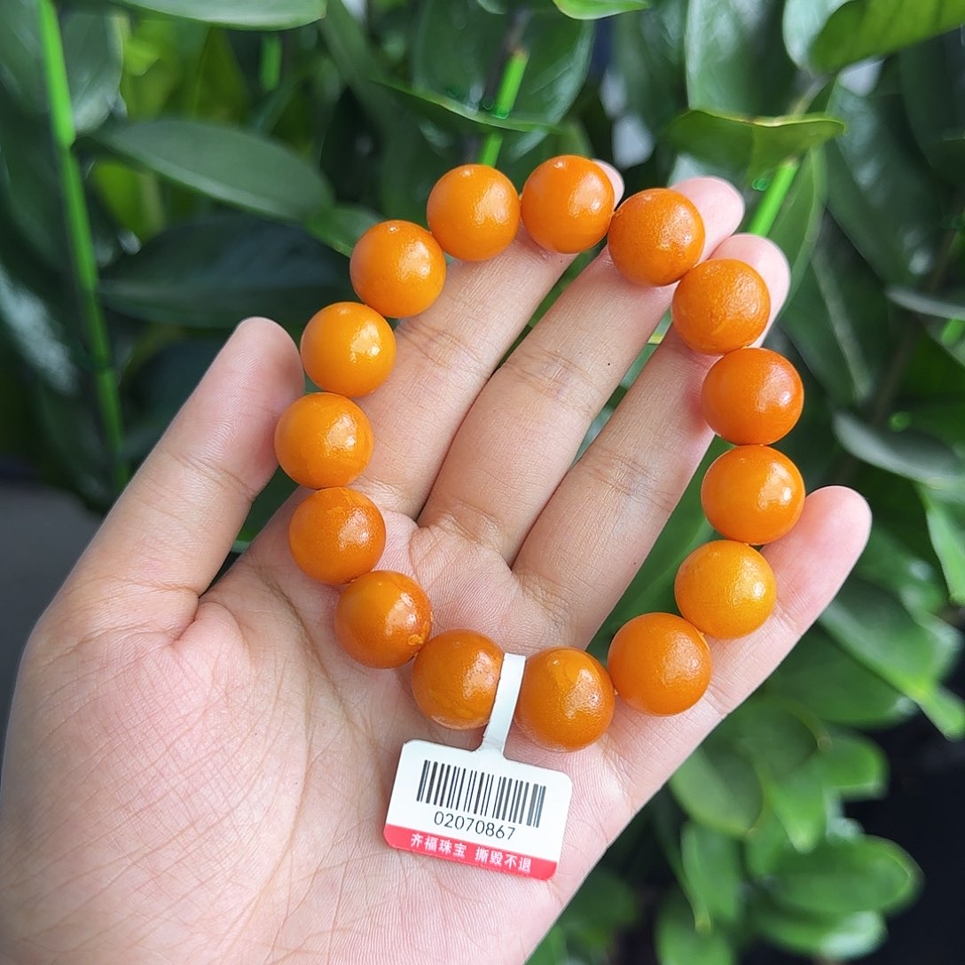 琥珀颈饰未镶嵌手串14m