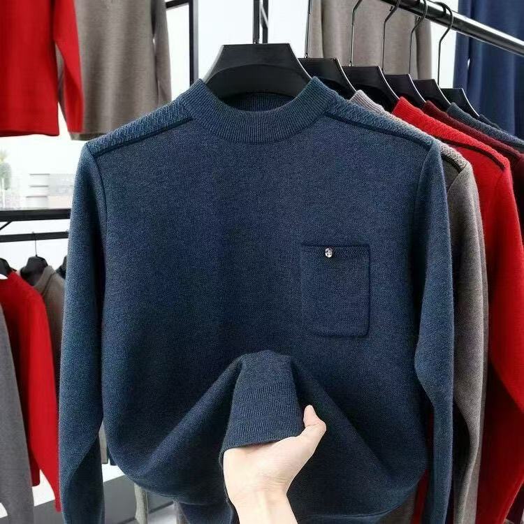 401-450中老年男士保暖秋冬加厚毛衣