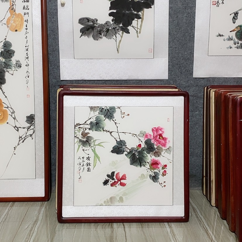 【闪购商品】国画书画作品带框65×65