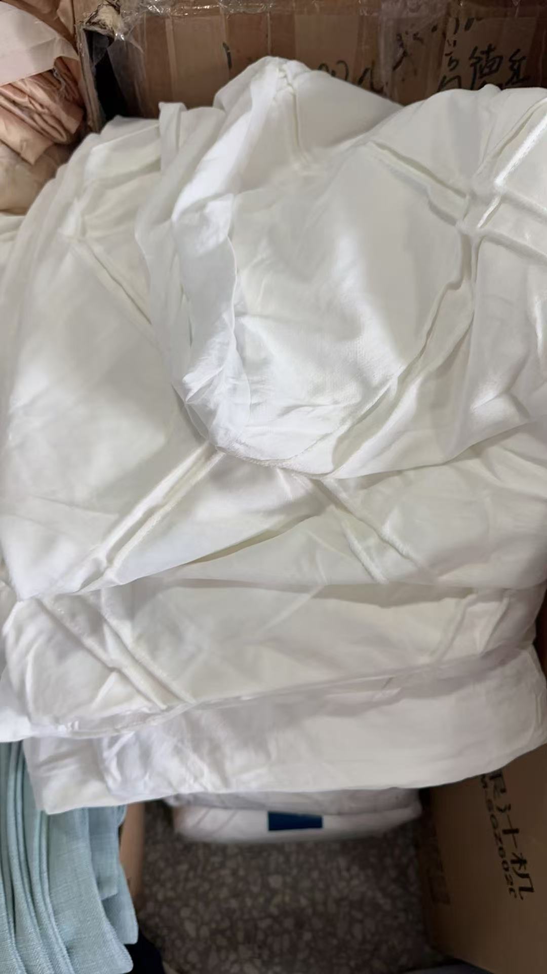 《兵哥外贸》264*229白色一面天鹅绒被套三件套 发一套