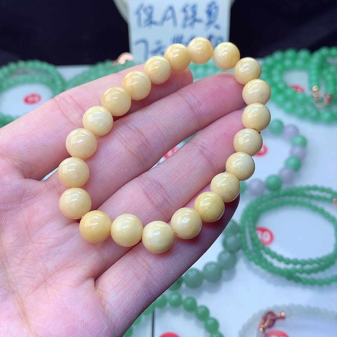 翡翠毛衣链未镶嵌