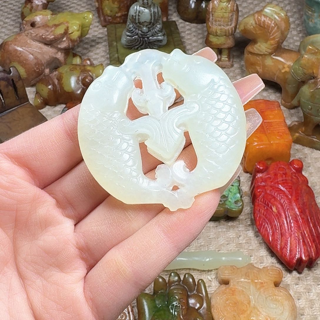 白玉菩提吊坠挂件