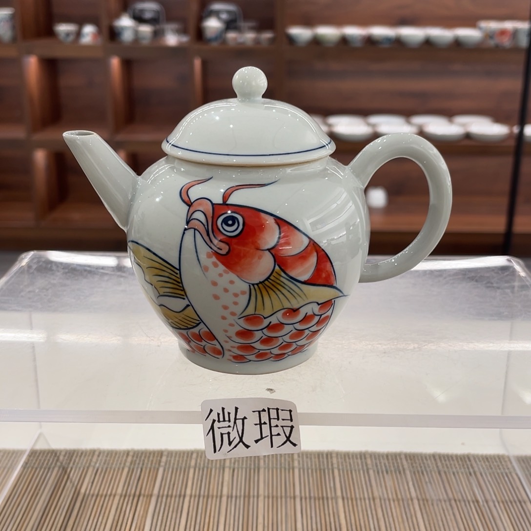 有瑕釉下彩纯手绘