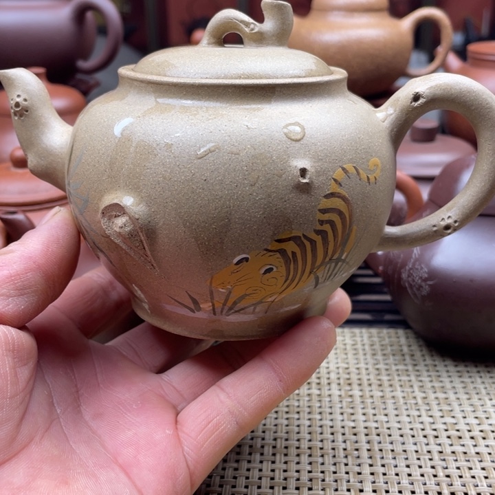 紫砂茶壶用****9段泥花货手工制作