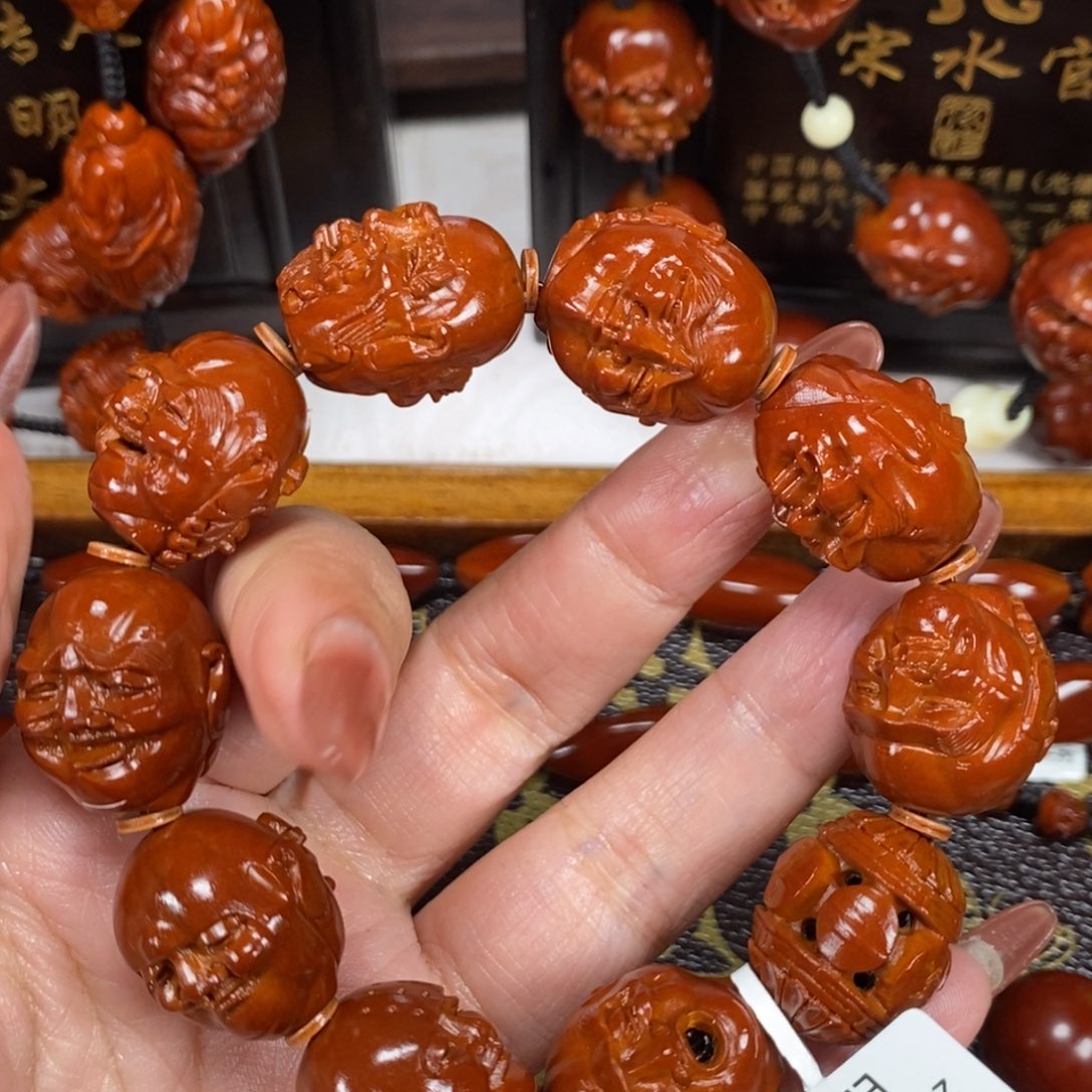 浪***生橄榄核吊坠十八罗汉111111