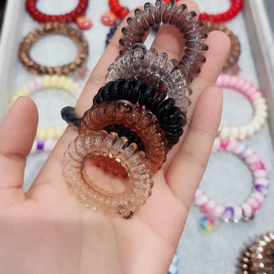 非金属发饰83号一盒老钱风果冻色