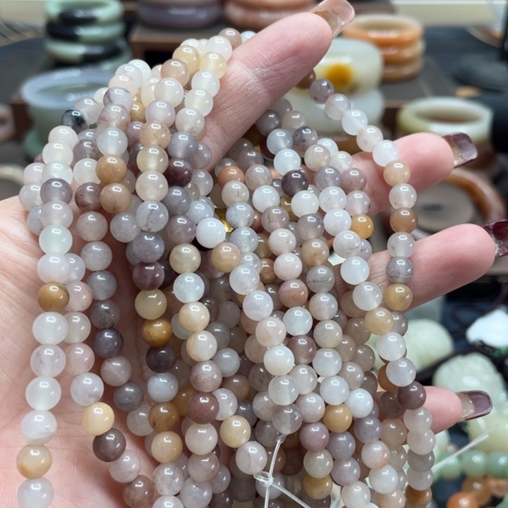 石英质玉手镯合金拍一发5卡6