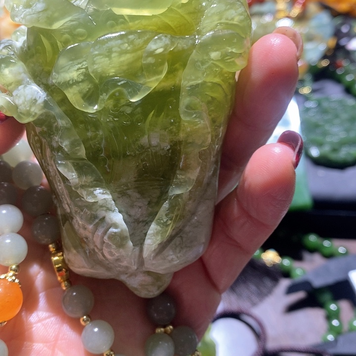 岫玉毛衣链未镶嵌