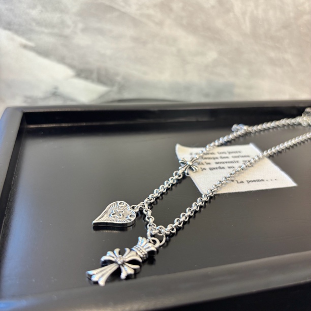 铜合金项链 十字爱心项链XL2781