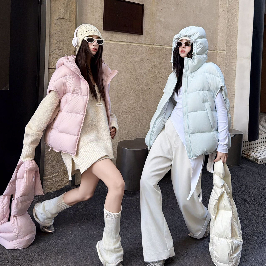 2025新款泡芙鹅绒马甲2F815