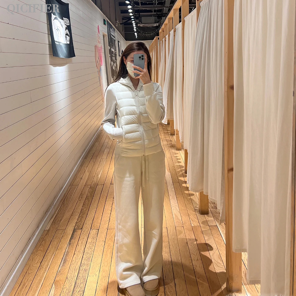 【QICIFIER】内购95鹅 冬季连帽加厚保暖白鹅绒瑜伽运动羽绒服 727