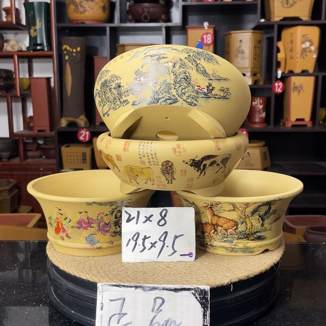 紫砂D-婉秋紫砂花盆