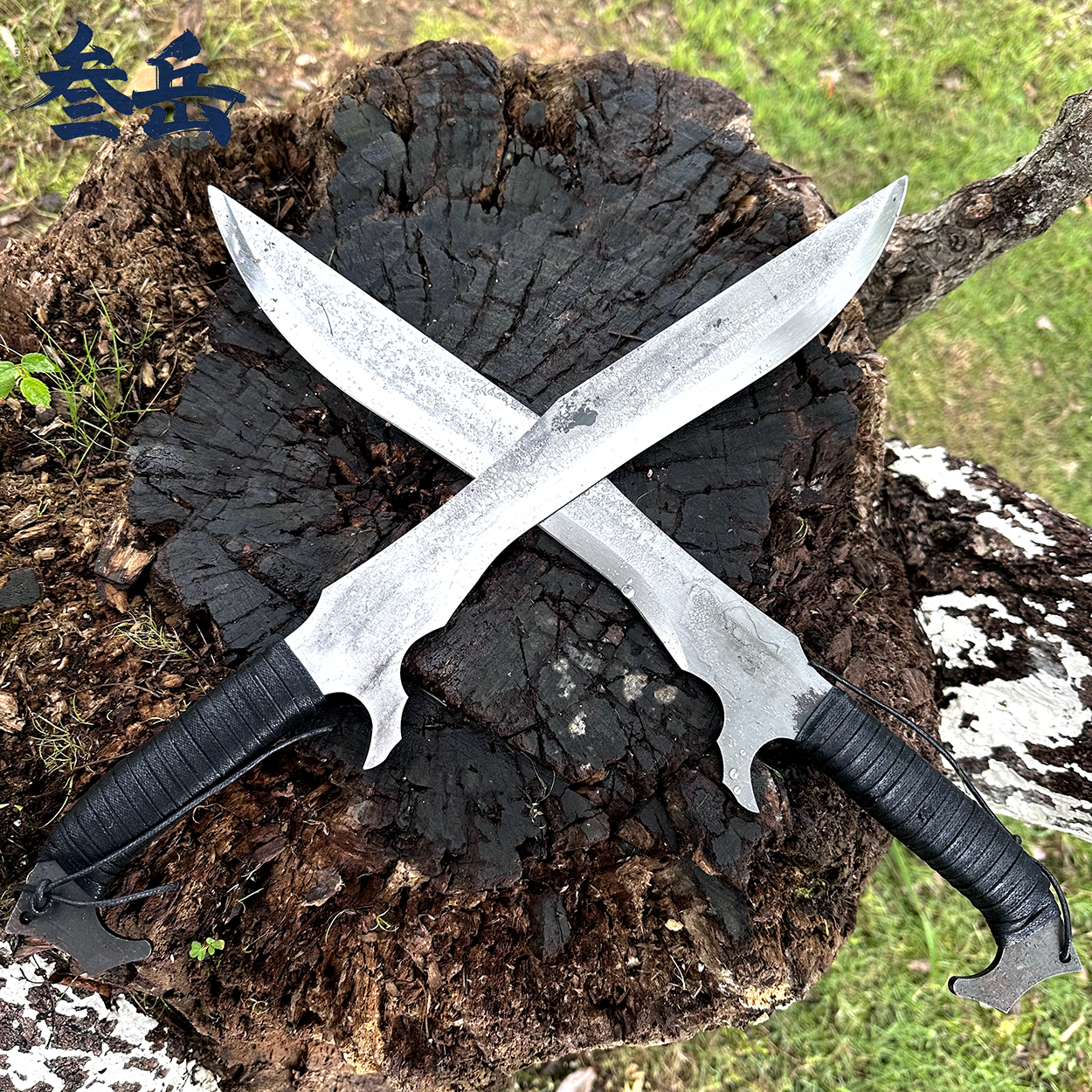 双刀米卡-户外高端刀具防身荒野生存一体露营高硬度锋利砍山柴刀