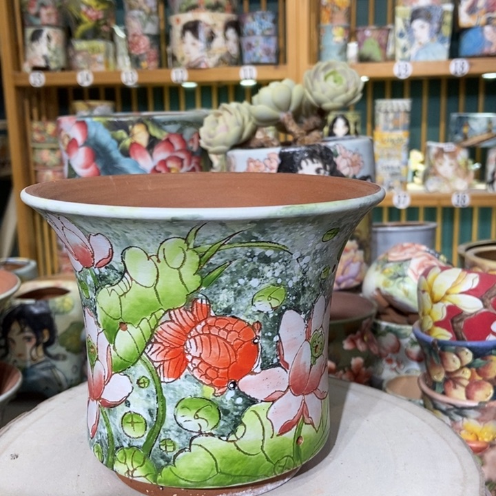 红陶景德镇艺术手绘作品