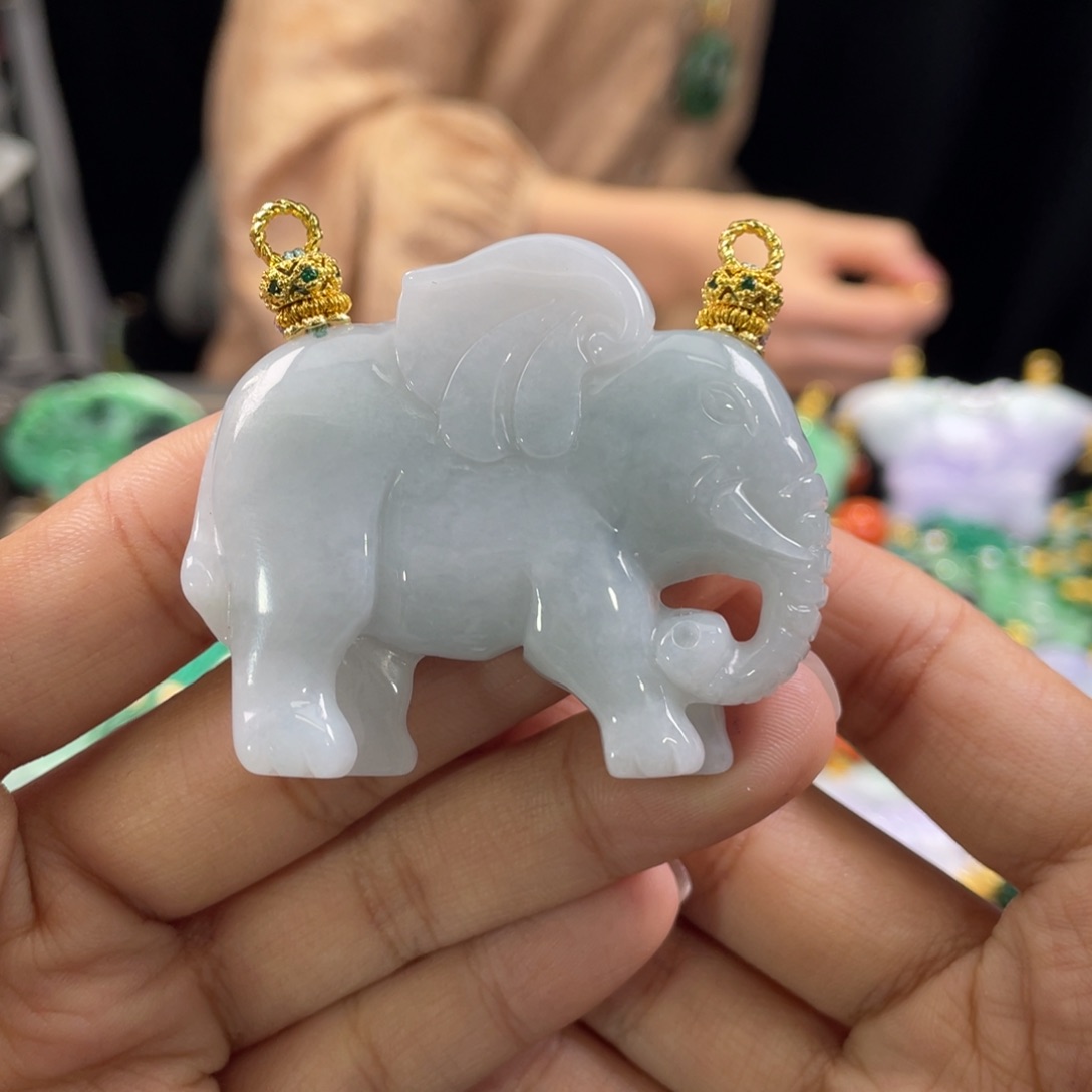 翡翠颈饰未镶嵌代编织