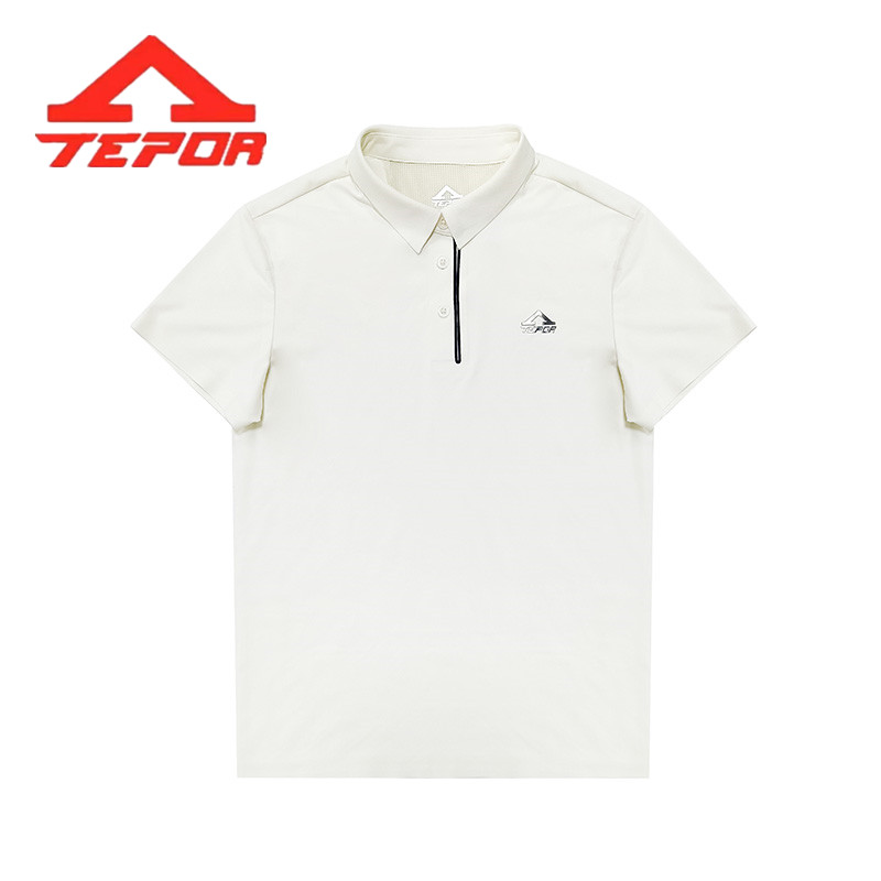 【天跑】天跑情侣款衬衫领半袖夏纯色POLO衫短袖t恤TP23TW1006