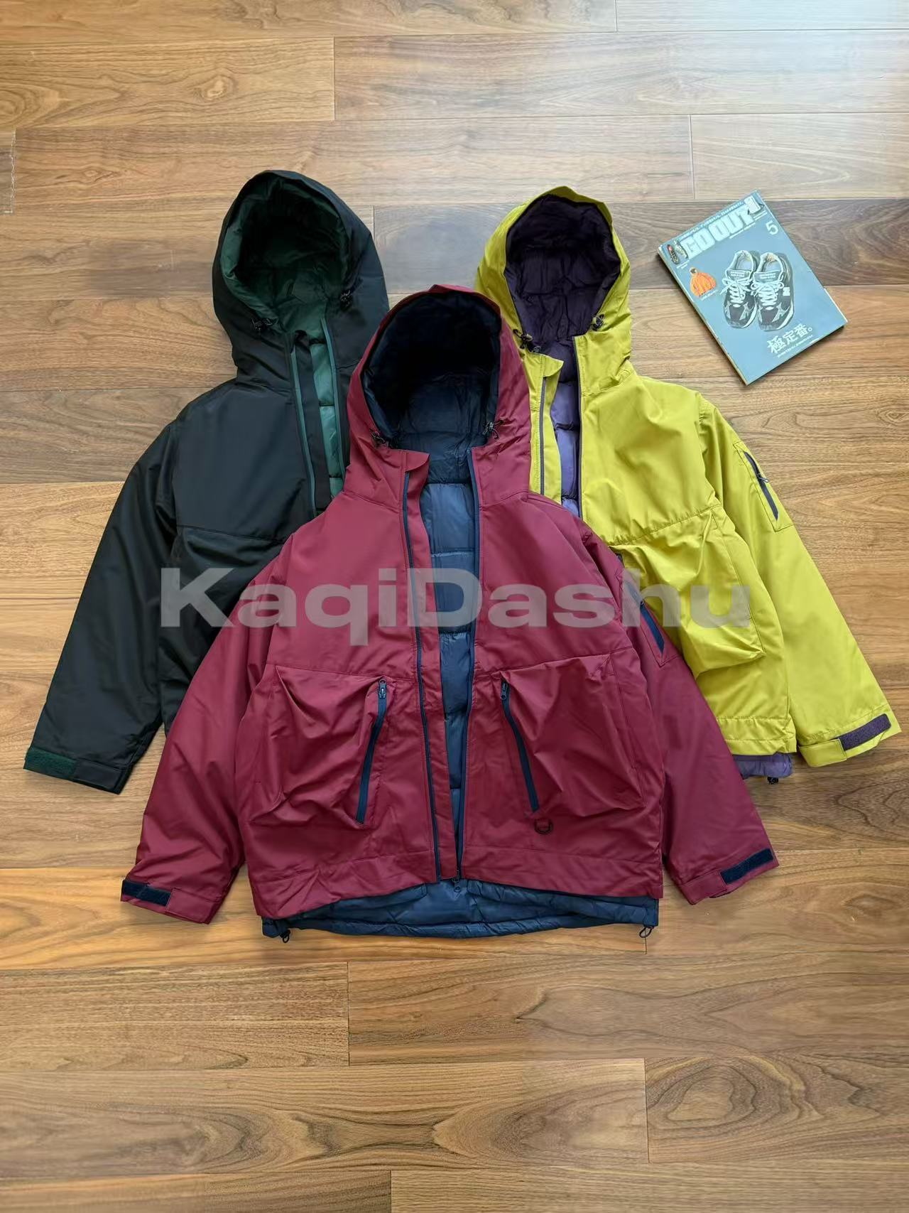 【可拆卸-羽绒服】山系户外防风防水保暖内胆男女羽绒服-0949