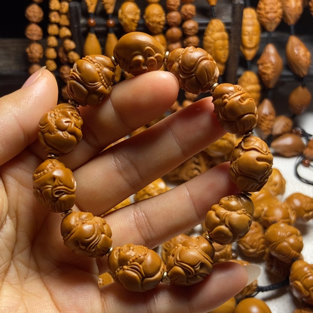 【闪购商品】橄榄核手串/手链不***?小弥勒