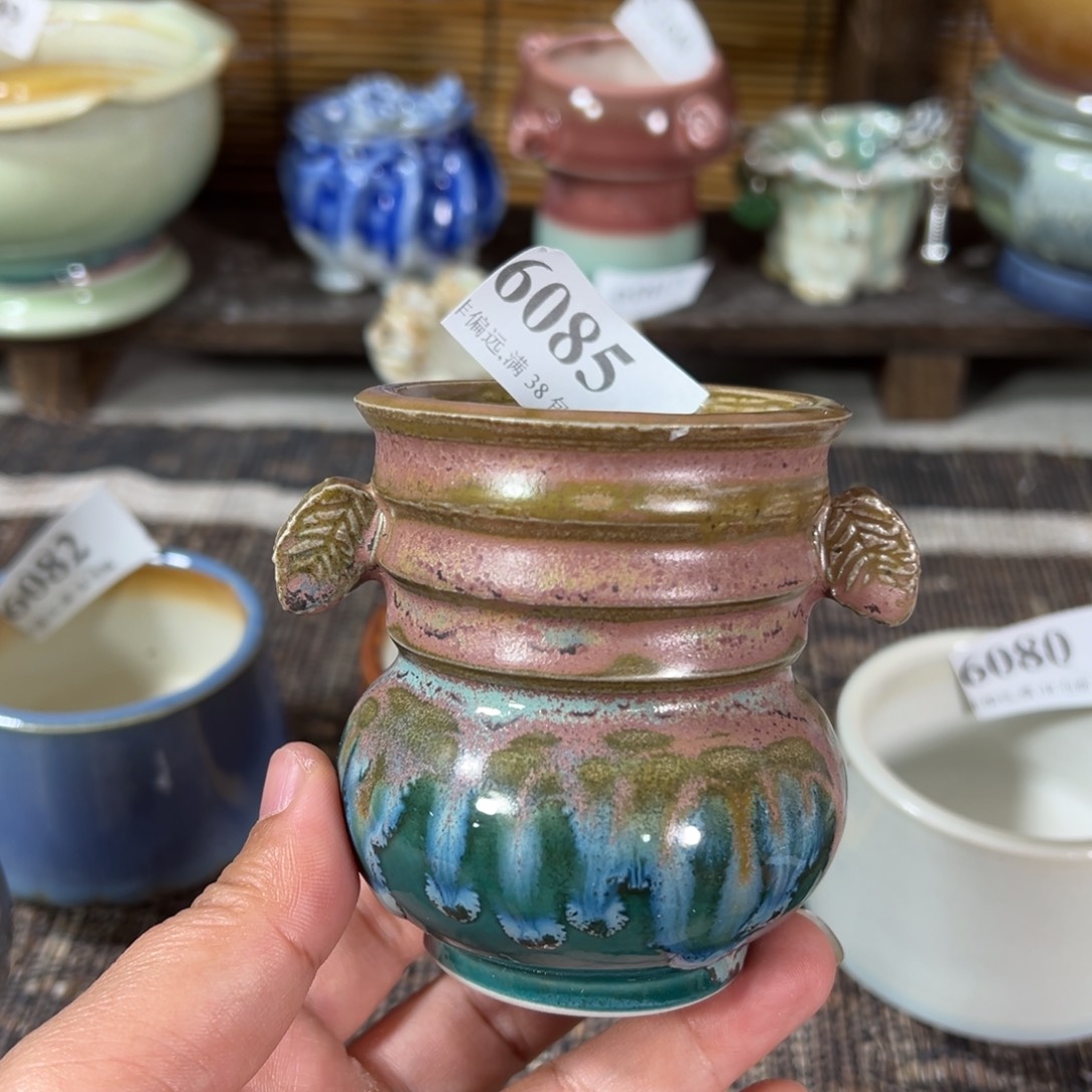 红陶景德镇手工花盆