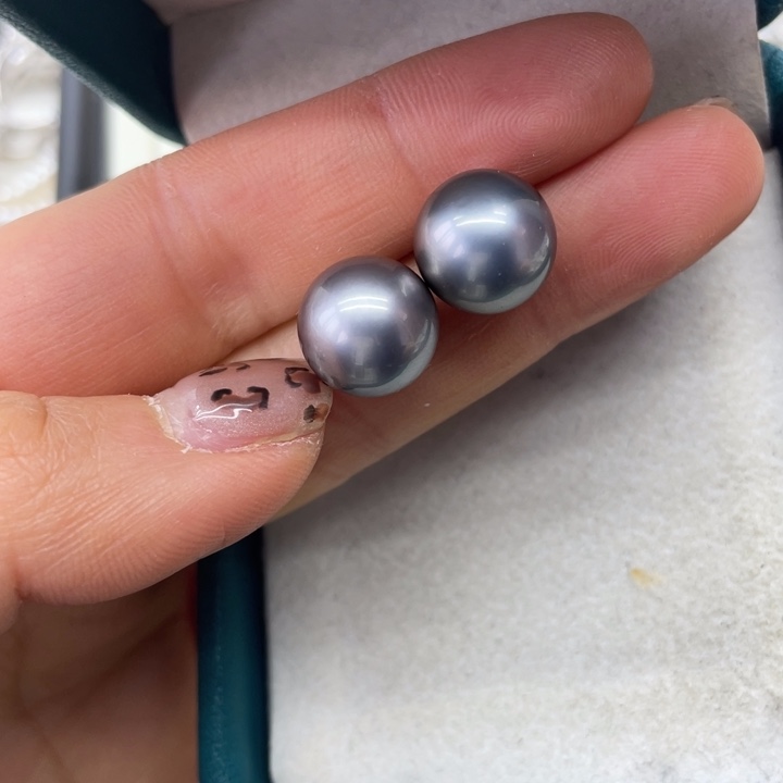 海水珍珠耳饰18K金镶嵌