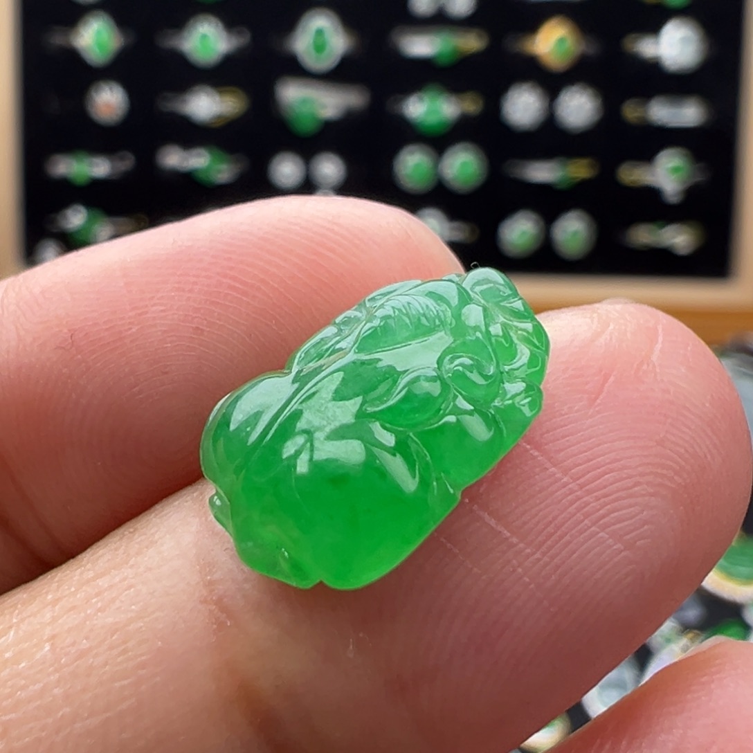 翡翠未镶嵌颈饰貔貅14.3