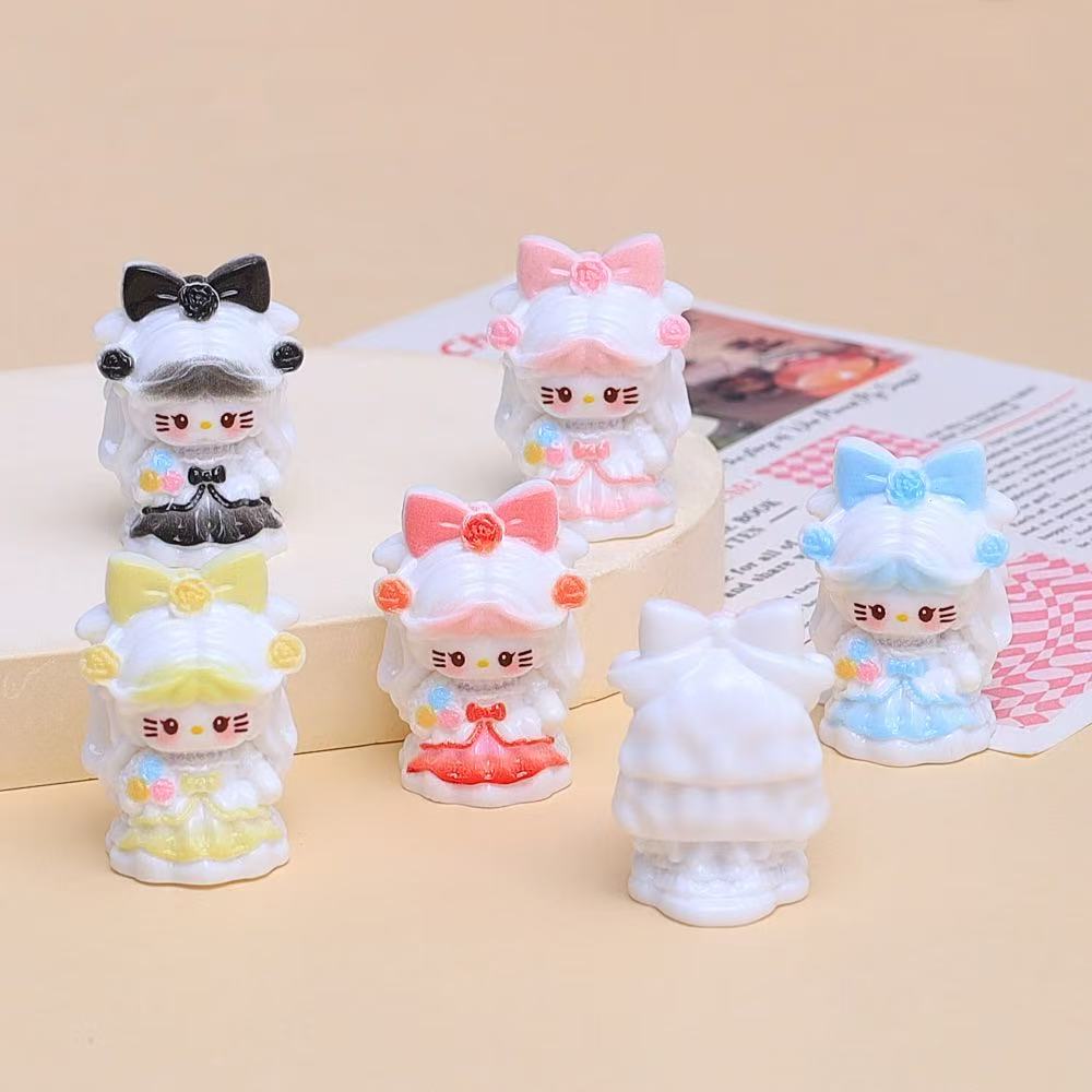 KT猫九宫格彩虹糖diy车载树脂摆件