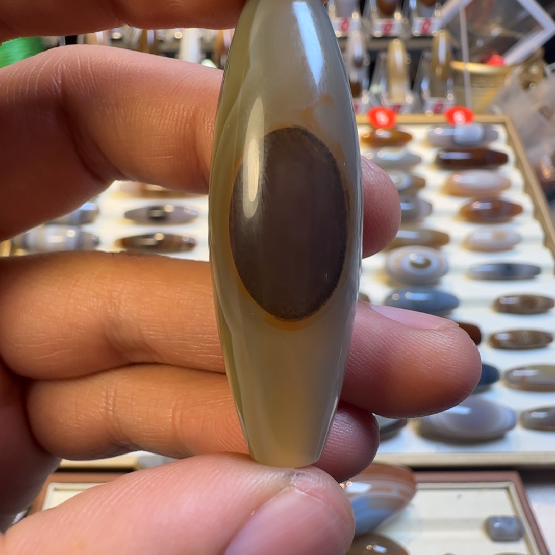 玛瑙/玉髓单珠未镶嵌