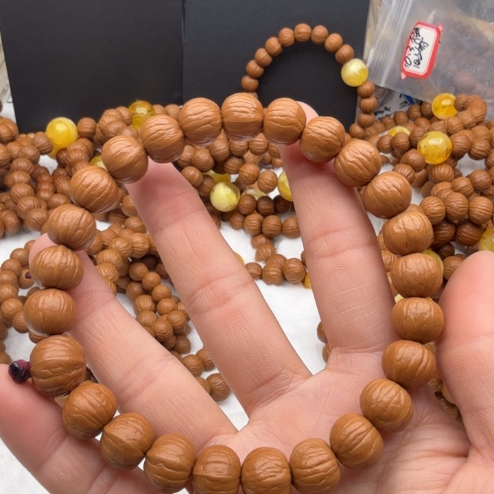 猴头核桃手串12南瓜原皮原色原生态