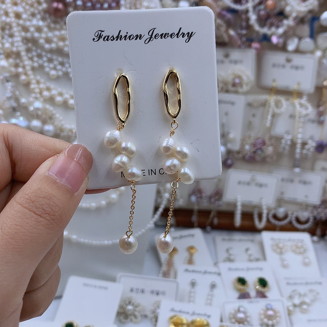 项链银S925镶嵌淡水珍珠