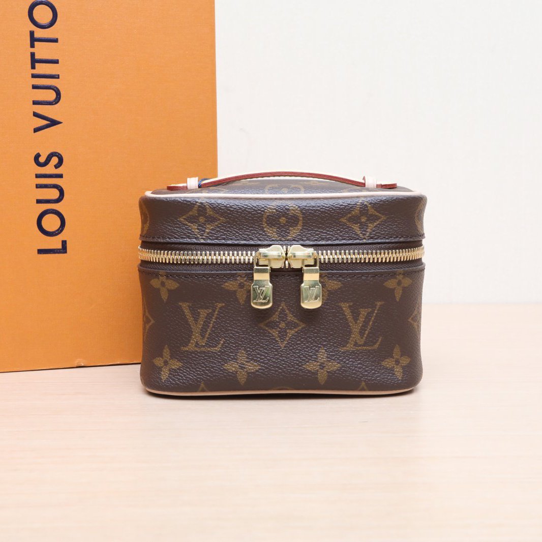 99新 LouisVuitton/路易威登 小花柳 Nice 化妆包 Nano 14 芯片