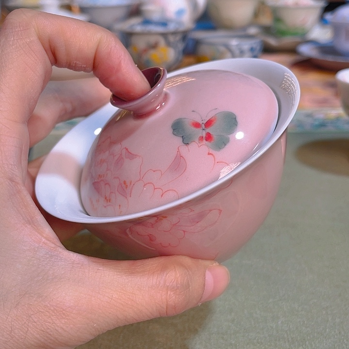 【闪购商品】?****赏芳华盖碗