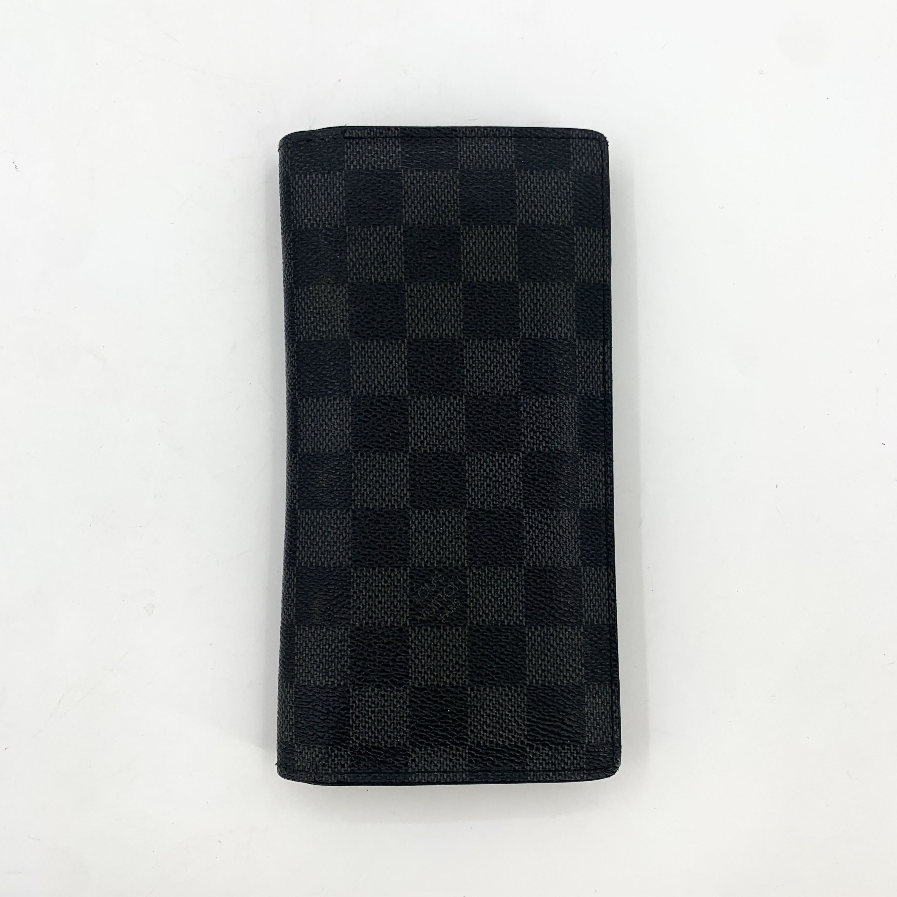 99新 LouisVuitton/路易威登 h18942 棋盘格皮革拉链卡包