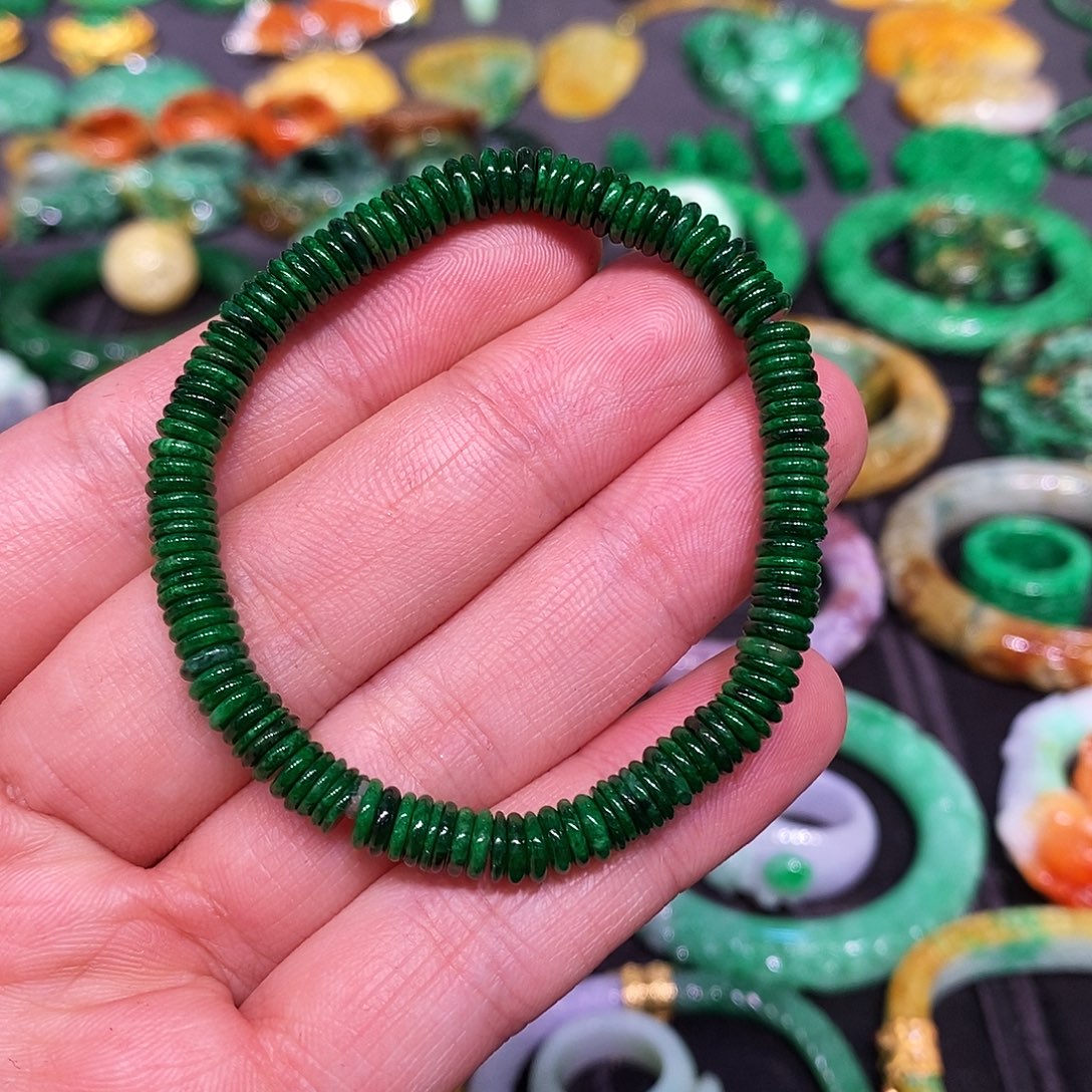 翡翠未镶嵌手链翡翠