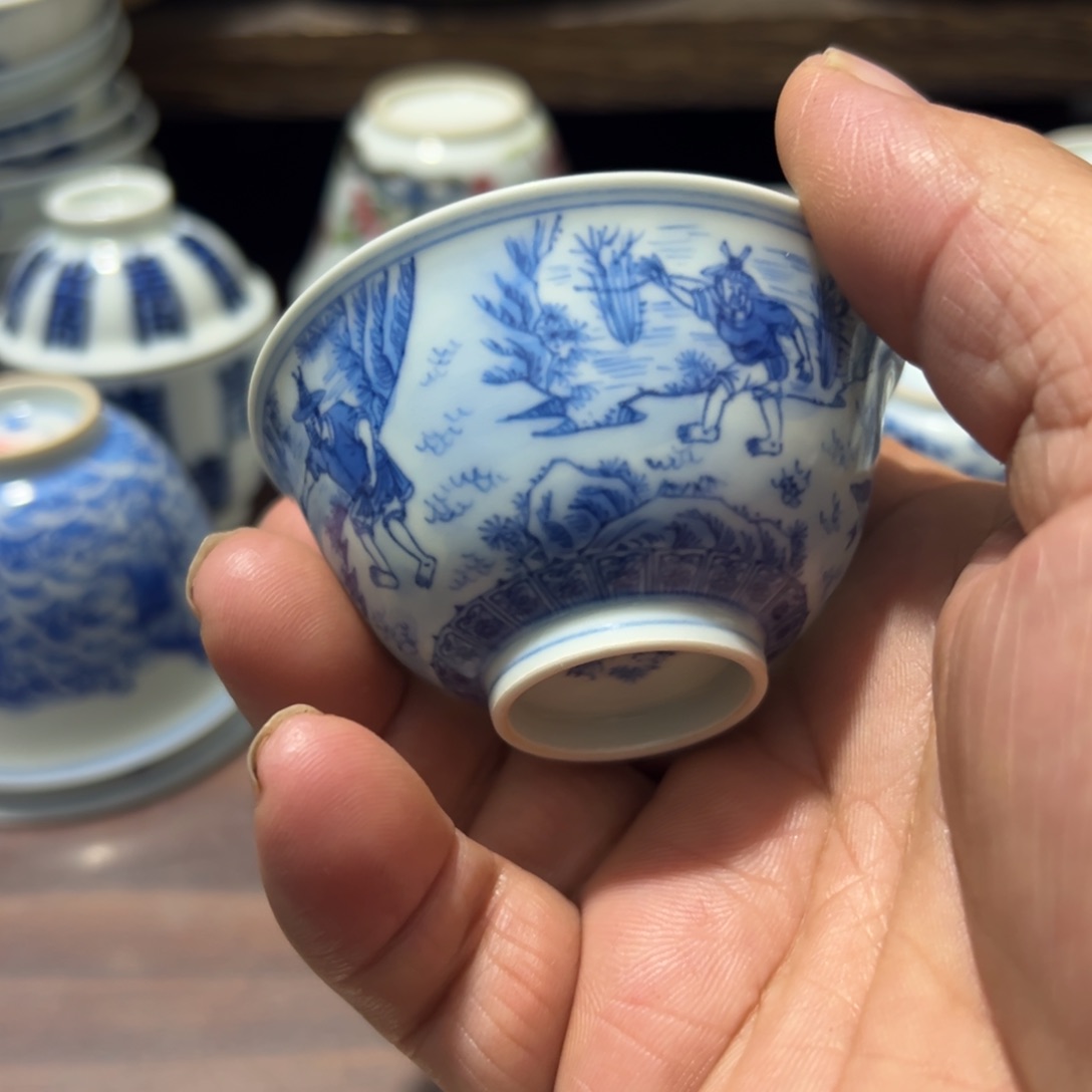 尚**华青花瓷器茶杯系列茶杯