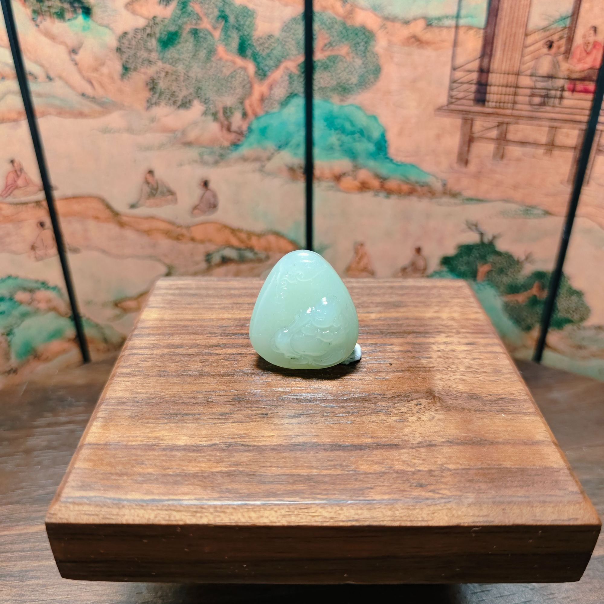 Q和田玉佛公吊坠2053