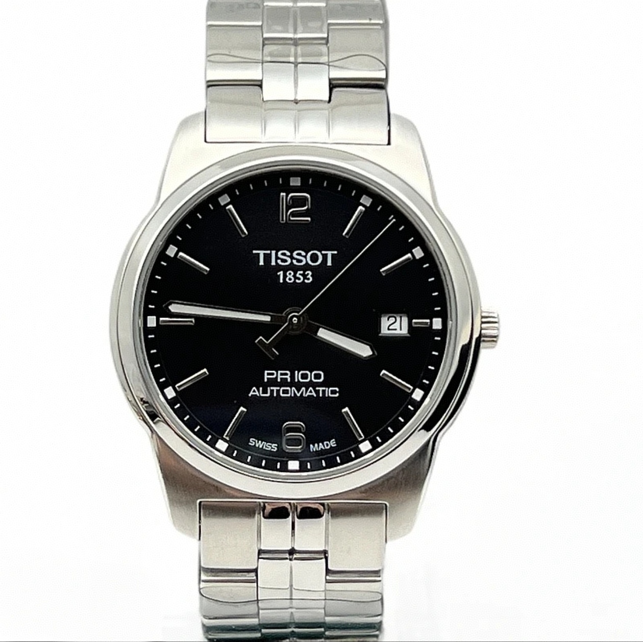 99新 Tissot/天梭 99新PR100/38MM/男款机械/经典黑