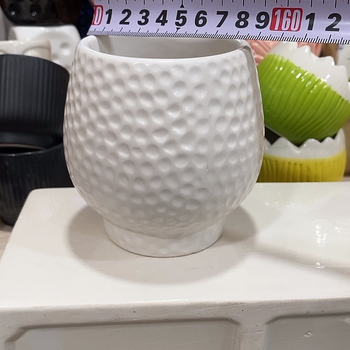 陶瓷花盆有孔 瑕疵介意勿拍 